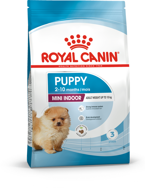로얄캐닌 독 미니 인도어 퍼피 (소형견 자견), 닭+오리, 500g, 1개