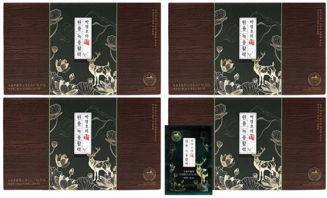 박경호의 원용 녹용활력 4박스 (120포), 없음, 120개, 1.5L