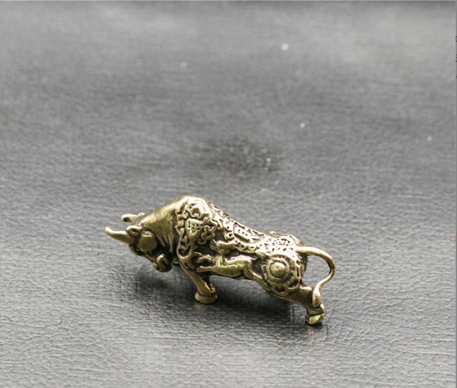 뚱보 2매입 황동 풍수 악세사리 열쇠고리 부자재, 복각인 소황동, 2개