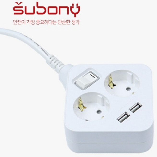 (써보니) 두남 써보니 멀티탭 (2구/16A/USB+통합스위치) (2M), 1개, 상세페이지 참조, 2m