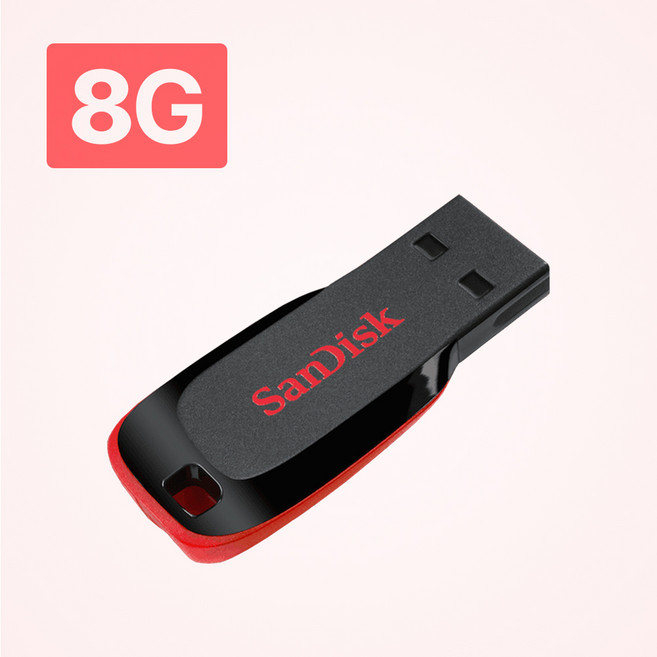 샌디스크 블레이드 USB 플래시 드라이브 SDCZ50, 8GB, 1개