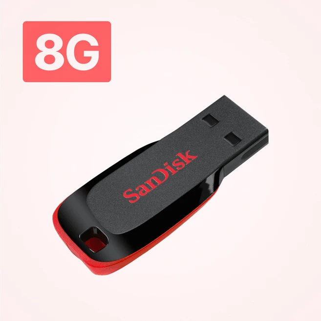 샌디스크 블레이드 USB 플래시 드라이브 SDCZ50, 8GB, 1개 - 쿠팡