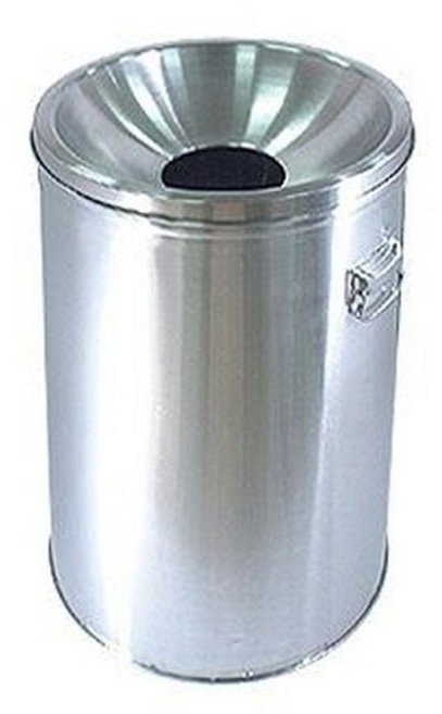 스텐 쓰레기통 빌딩 실외 홉바형 대형 휴지통 80L