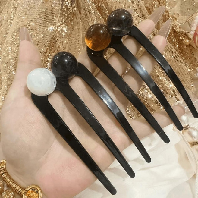 1+1 U자형 비녀 헤어핀 올림머리 비녀핀