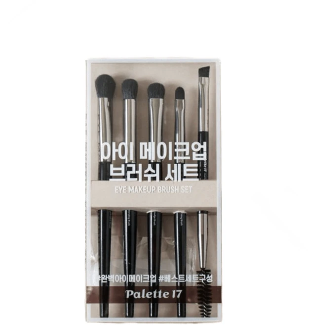 팔레트17 아이 메이크업 브러시 5종 세트, 기본선택, 1개 - 쿠팡