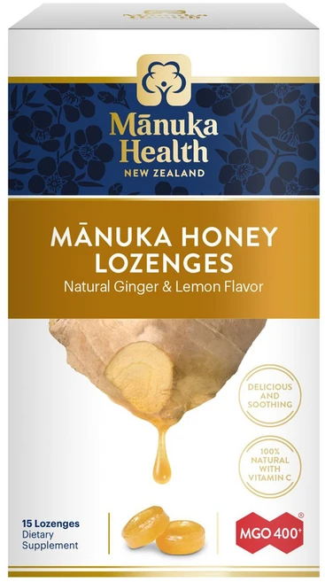 마누카헬스 마누카 꿀 천연 생강 레몬 MGO 400+ 사탕 정제 58정, 1개 - 쿠팡