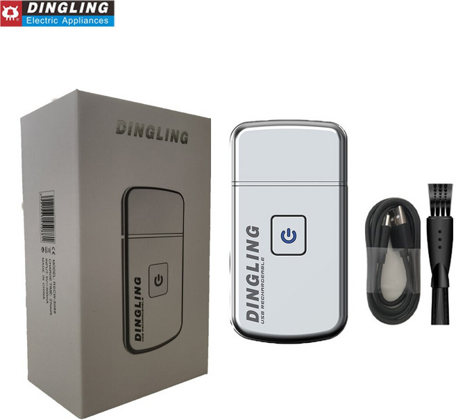 미니전기면도기 휴대용 소형 DingLing 남성용 RSCW-5088 USB 충전 수염 및 콧수염 트리머 수염 왕복 헤드, 01 USB Charger, 01 USB Charger