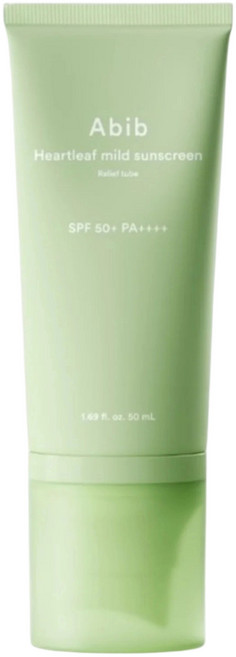 Abib Heartleaf Mild Sunscreen 魚腥草溫和防曬 SPF 50+ PA++++, 1件, 50ml