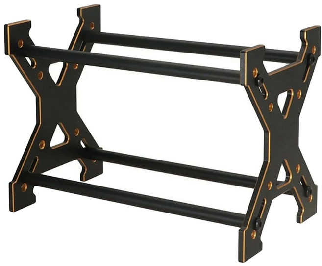 금속 RC 자동차 타이어 보관 랙 휠 선반 1/24 1/18 축 SCX24 TRX4M Fcx24 체중계 리모컨 골드, 1개