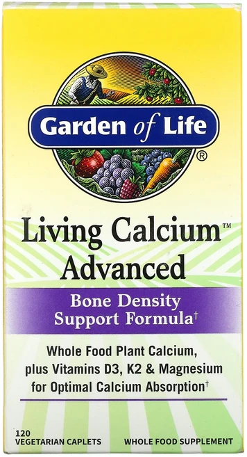 Garden of Life Living Calcium 어드밴스드 베지 정제 120정, GardenofLifeLivingCalcium어드밴스드, 1개 - 쿠팡
