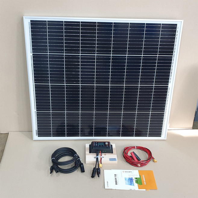 세이브솔라 태양광 경량 패널 120W + 콘트롤러 + 연결 케이블포함 12V 배터리 충전용, 1개