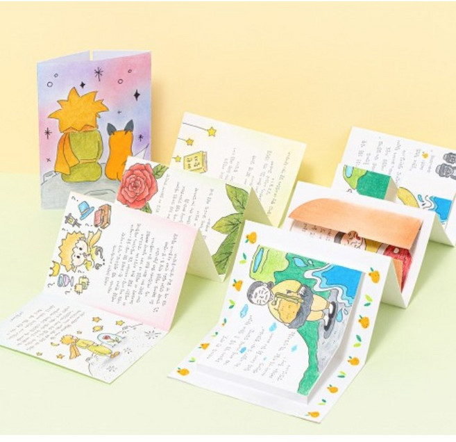 민화샵 종이 아코디언북, 일반형, 1개