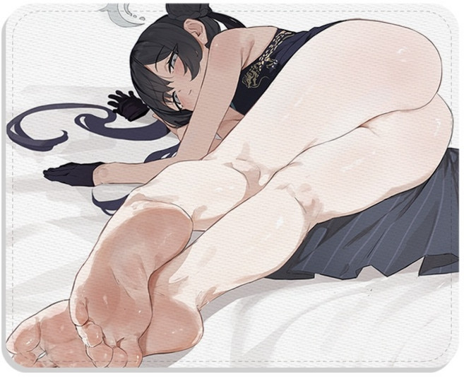 블루아카이브 류우게 키사키 발바닥 동인 마우스 패드 두께 3mm, A, 260x210mm