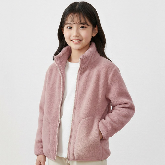 지디오 주니어 겨울 기모 플리스 자켓 후리스 집업 점퍼 도톰한 남아 여아 털 안감 아우터