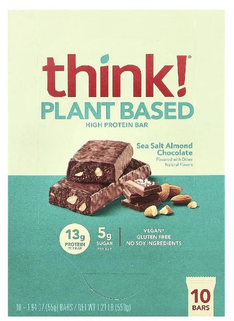 Think! 하이 프로틴 바 브라우니 크런치맛 10개입 (각 60g), 60g - 쿠팡