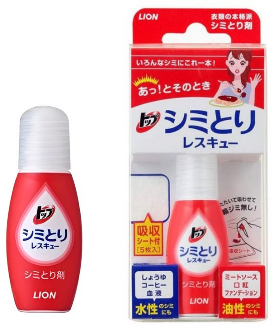 (국내배송) 라이온 시미토리 레스큐 일본 휴대용 얼룩제거제, 1개, 17ml