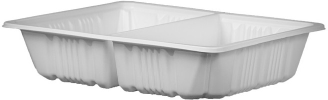 [일용상회]실링용기 JH 23195-2A 2칸 600개 백색, 1개