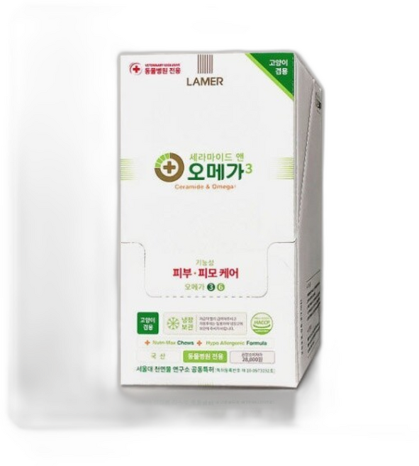 라메르 세라마이드 앤 오메가 3 강아지 피부 피모 간식 LAMER, 1개, 뼈/관절강화, 300g