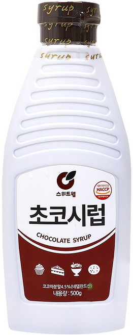 푸드올마켓_ 스위트웰 초코시럽 500g, 1개