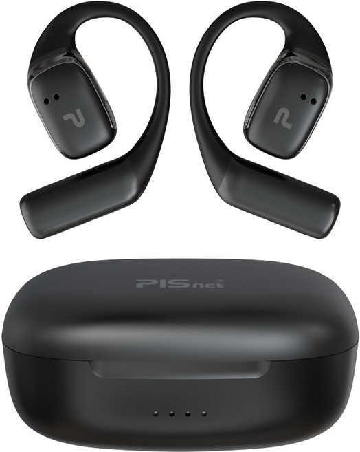 하루종일 착용해도 편안한 오픈형 블루투스 이어폰 피스넷 사운드핏 / 강력한 통화품질 / 골전도 대체, 피스넷 사운드핏 블랙