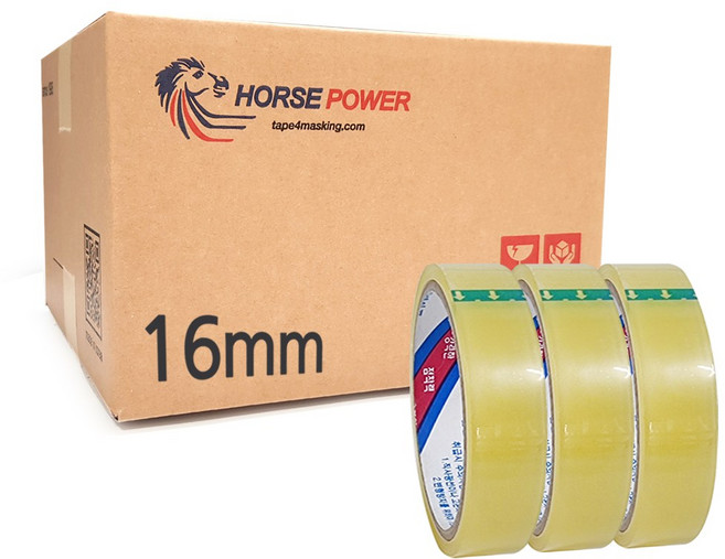 홀스파워 물레방아 테이프 리필 투명opp, 16미리(3개입), 20세트