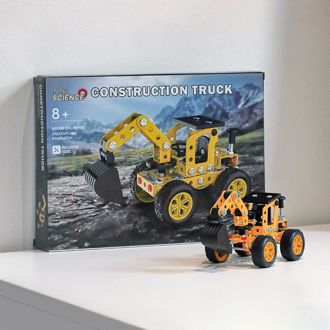 토탈사이언스 은하 건설 포크레인 112P 1세트 STEM 과학완구 장난감 만들기 세트, 1개