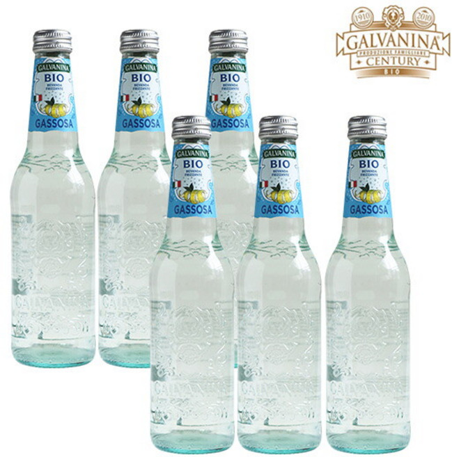갈바니나 유기농 가소사 355ml X 6병 과일탄산, 6개