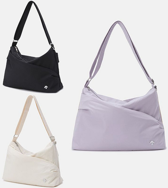 [데상트] 여성 애슬레져 숄더 크로스백 가방 SP122UBG20, 색상:라벤더 / 사이즈:FREE, 상세 설명 참조