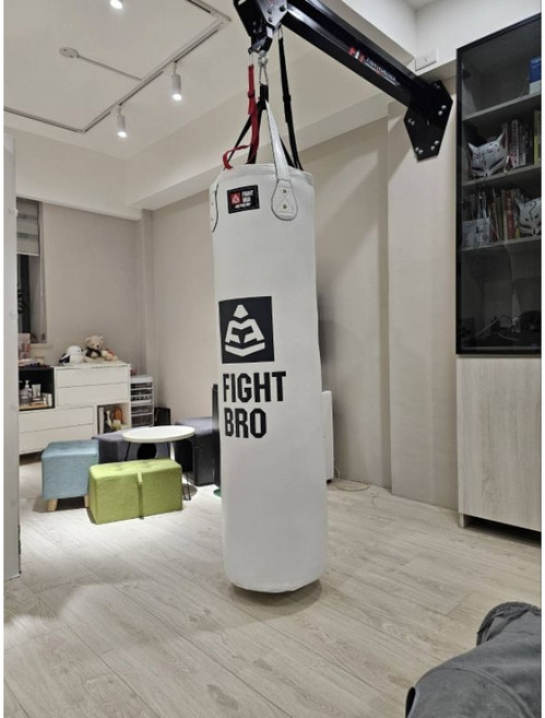 FIGHT BRO 超纖皮革沙包 專業拳擊沙包 180CM 白色 拳館道館專用, FIGHTBRO 白,180CM（填充完成）