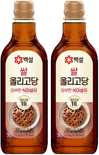 백설 쌀 올리고당, 1.2kg, 2개