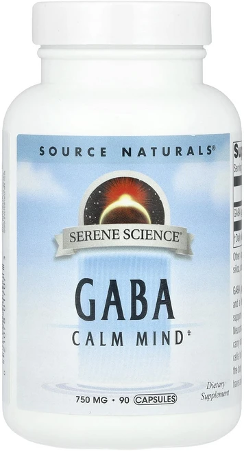 Source Naturals Serene Science® GABA 750mg 캡슐 90정, SourceNaturalsSereneScience®GA, 1개 - 쿠팡