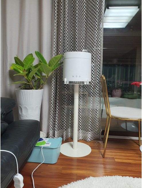 스텐팟 가습기 거치대 받침대 스탠드 선반, 1개, 가이드형+연장봉100mm