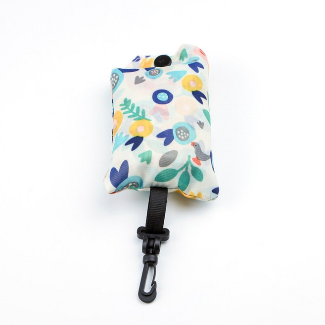 가방속장바구니 시장가방 열쇠고리 키링 마트백, 플로럴블루1P, 1개