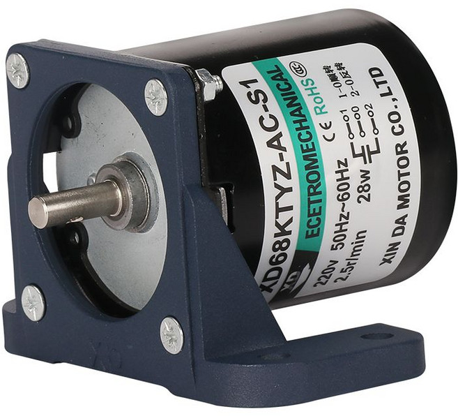 소형 저속 감속 모터 정방향 역방향 교류 220V, 10rpm, 1개