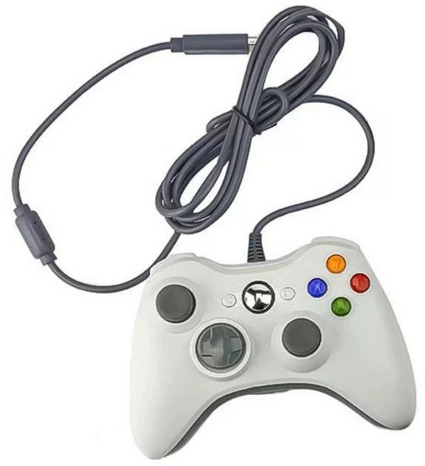 엑스박스용 게임패드 360 스위치 컨트롤러 조이스틱 유선 시리즈 라일락 모바일 부품 조이패드 콘솔 터틀비치, 1개, 화이트 PC Xbox360호환, 기본 색상