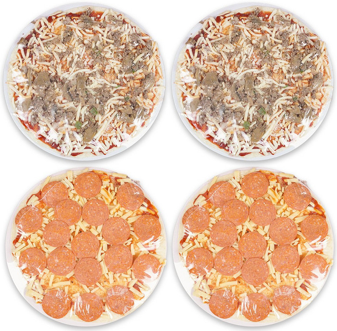 리얼 씬피자 불고기2+페퍼로니2, 1세트, 1.04kg