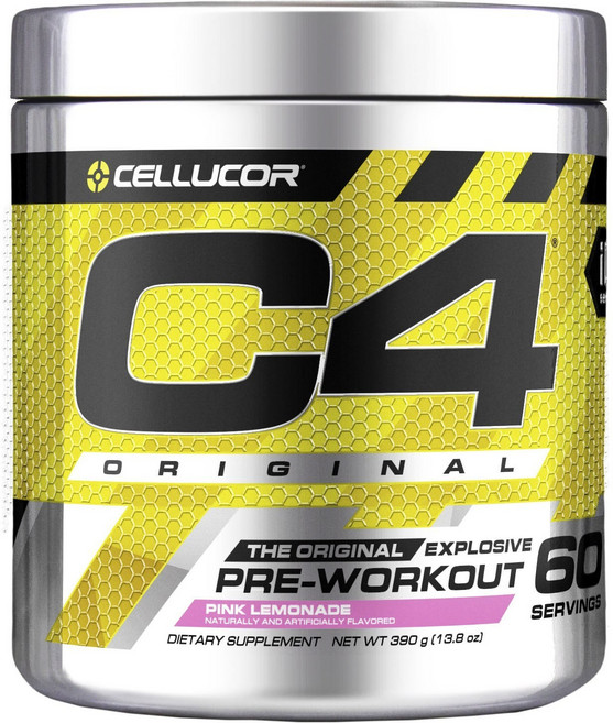 CELLUCOR C4 經典運動前補充品 粉紅檸檬水口味, 408g, 1個