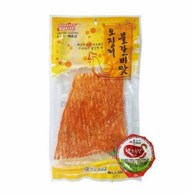 서울지앤비 불갈비맛 오징어 32g(5개)
