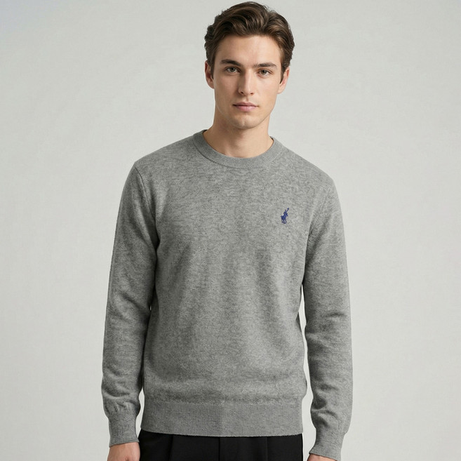 KPL 남성 라운드넥 클래식 소프트 터치 풀오버 니트 스웨터 티셔츠 R-1003