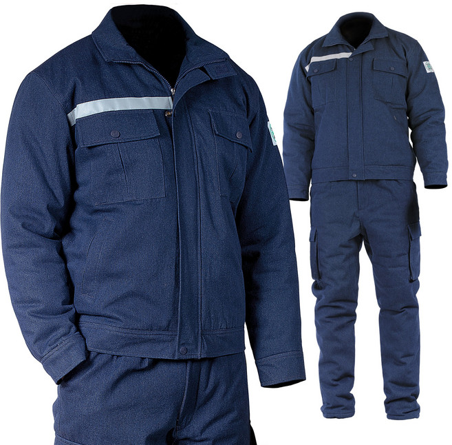 겨울 용접 작업복 일터루 ITW-691 청지 방한복 상 하 세트