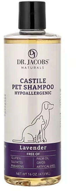 닥터 제이콥스 네츄럴스 카스티야 펫 샴푸 라벤더 (16oz), 1개, 473ml - 쿠팡