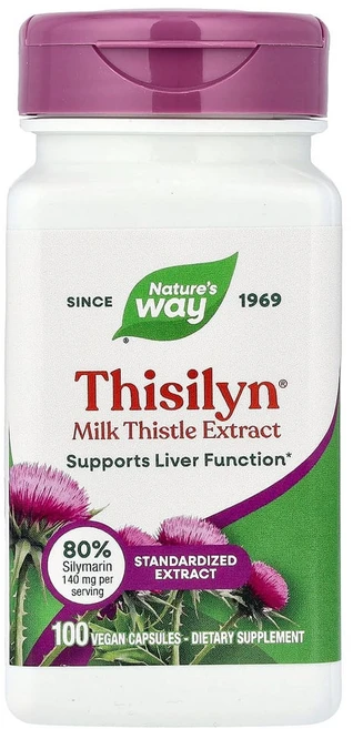 네이처스웨이 Thisilyn Milk Thistle Extract 베지 캡슐 100정, 1개 - 쿠팡