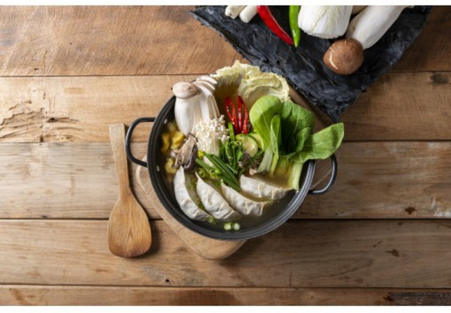 [남천동맛집황해도]황해도 만두전골 [원산지:국산(부산광역시 수영구)] 기본(만두5p+비법육수1L+제철야채), 1세트, 1L