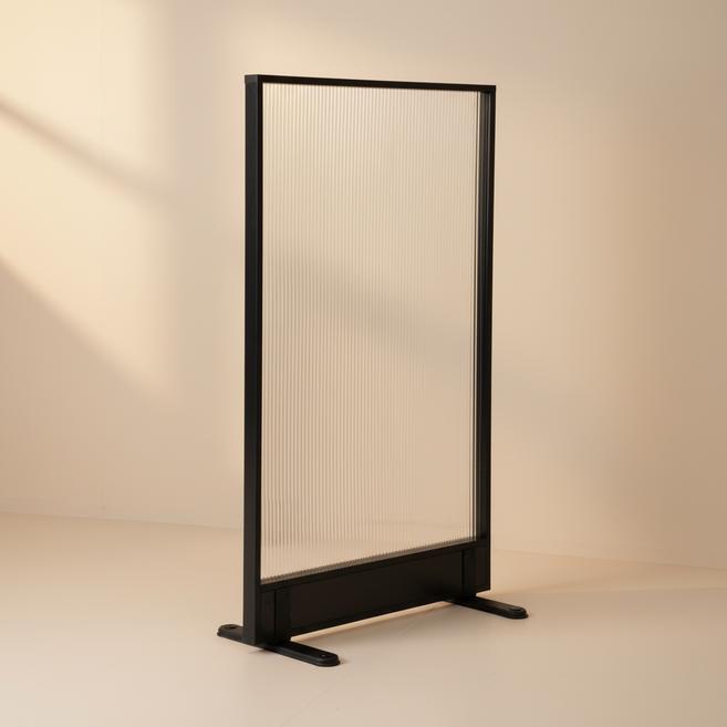 모가 국내제작 이동식 파티션 가림막 파티션 공간분리 1단 인테리어 파티션, 블랙