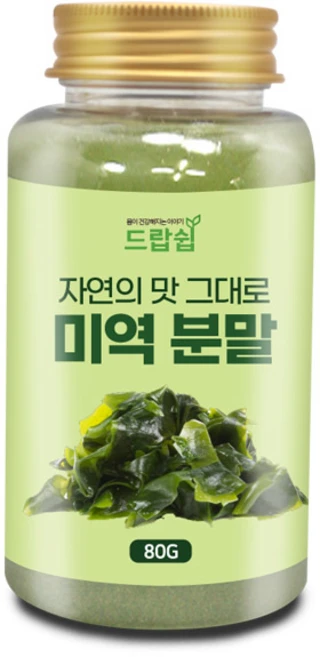 미역 분말(국산) 80g(플라스틱통) 미역 가루 파우더 미역국 천연 조미료 선식 국물 요리, 1개 - 쿠팡