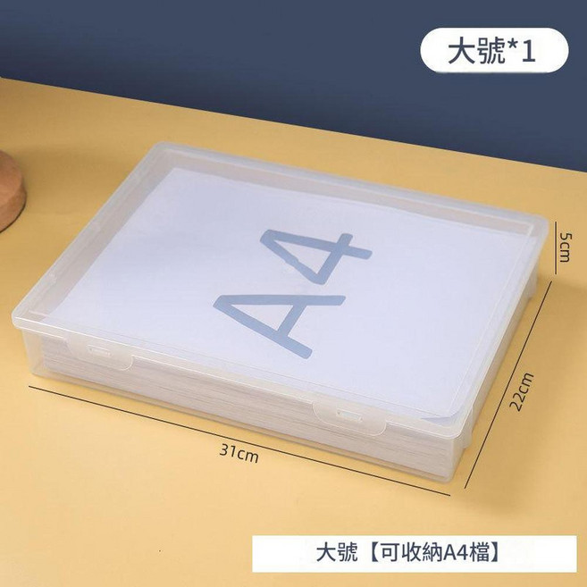 防塵收納盒 A4 檔案整理盒, 大號 31*22*5cm 40 箱, 1套