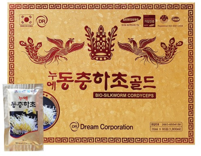 누에 동충하초 골드 활기찬 하루를 위한 건강습관 30ml 60포 2달분, 1.8L, 2개