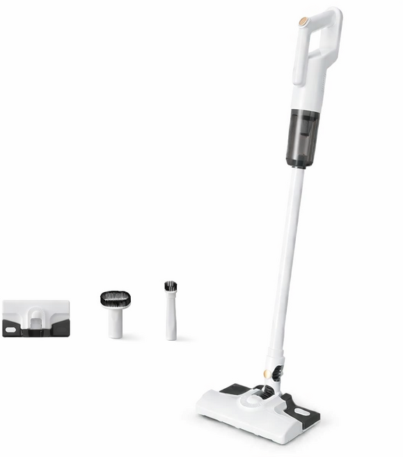 바이유 무선 다용도 물걸레 청소기 강력 흡입 초경량 스틱형 핸디형 원룸 가정용 청소기, YP-901, 화이트
