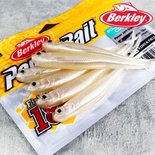 버클리 저크쉐드 5인치 광어 다운샷 웜, 1개, 60g, 솔리드실버펄UV