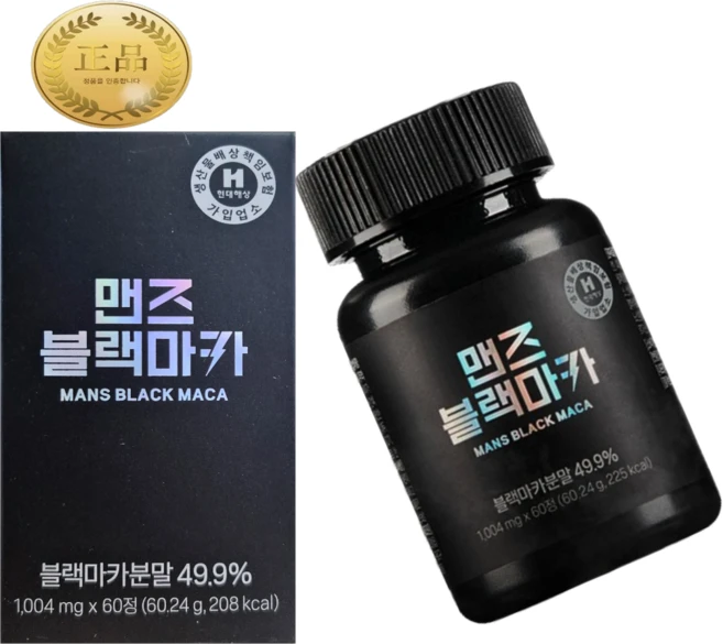 맨즈블랙마카 60정1병(1개월분), 1박스, 60정 - 쿠팡